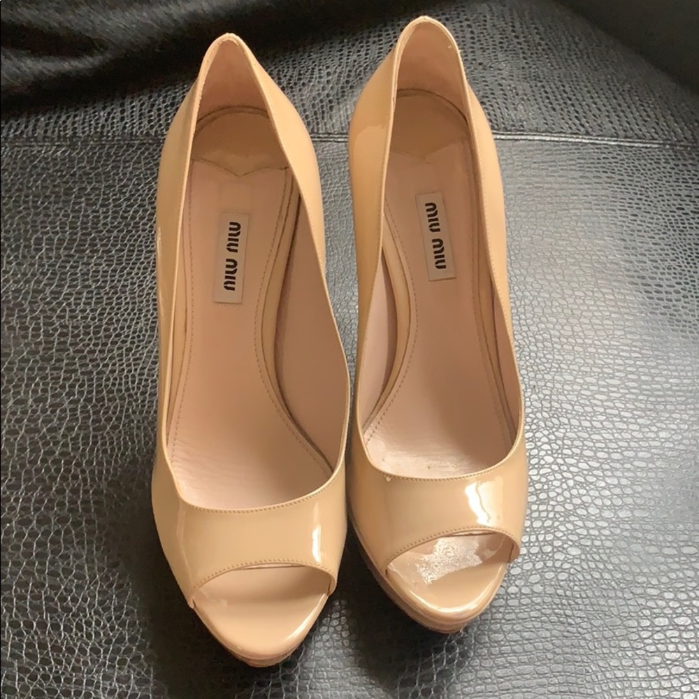 Miu miu open toed heels